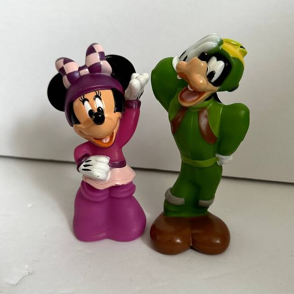 Vintage Minnie Mouse Goofy Roadster Racer Figures Rubber Replacement Toy - Picture 10 of 10